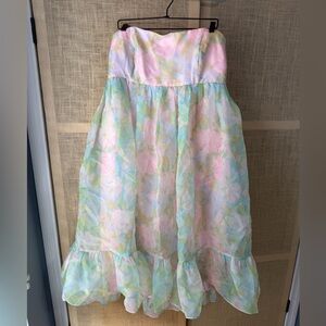 Selkie Maison Amory Pastel Paints Cloud Dress